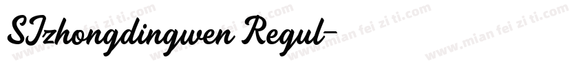 SJzhongdingwen Regul字体转换